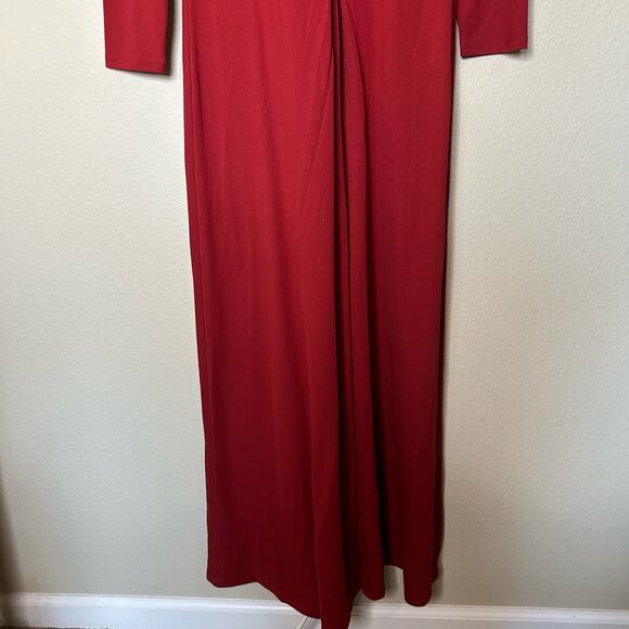 Soft Surroundings Dress Maxi Soft Knit Stretchy Cozy Comfy Viscose Nylon Size L - Picture 3 of 7
